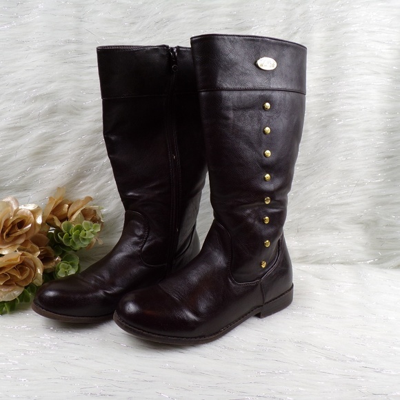 Michael Kors Girls LEILA Mocha Brown Boots… - Picture 2 of 8